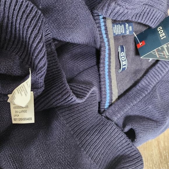 Mens Izod V-Neck Sweater - Picture 5 of 7